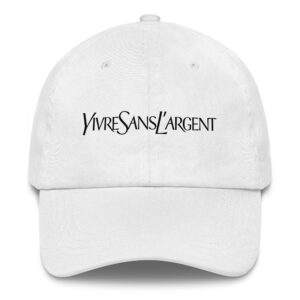 Casquette Vivre Sans L'argent White